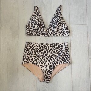 Leopard Print Women's Bikini Set